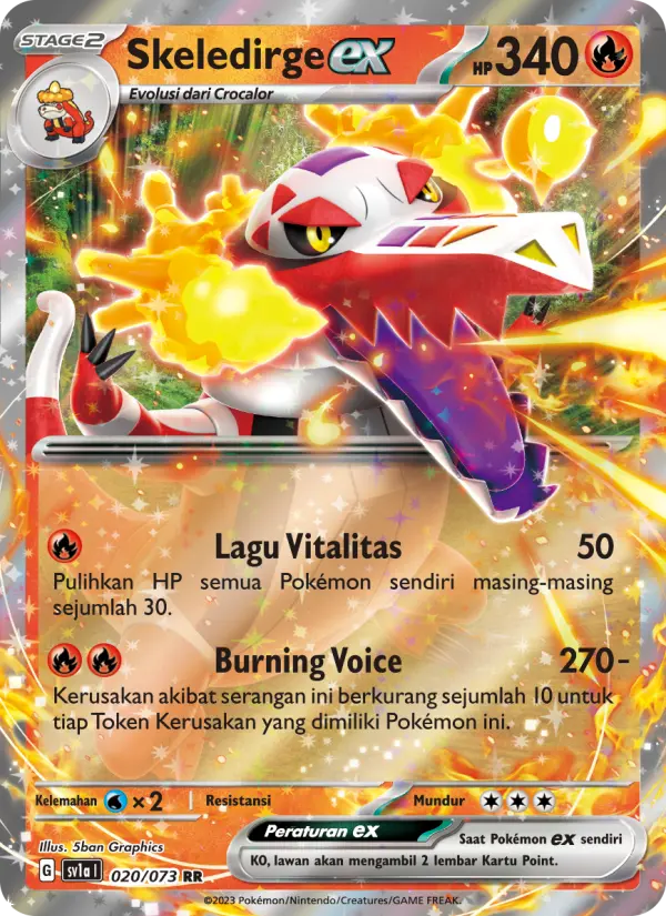 Skeledirge ex card image