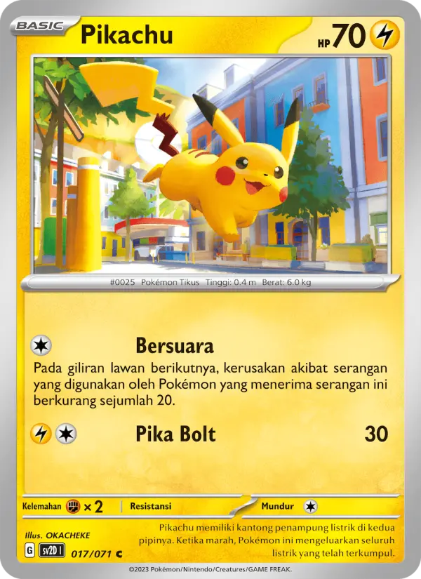 Pikachu card image