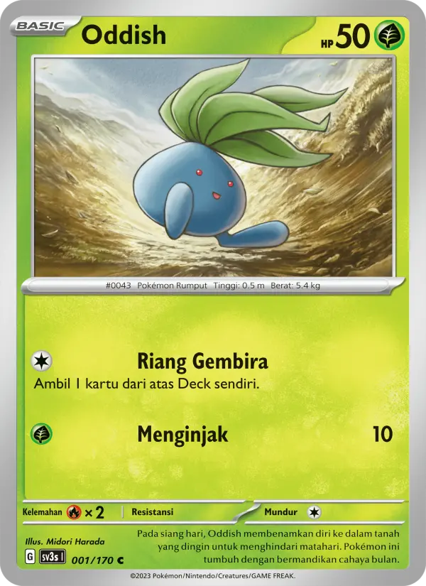 Oddish card image