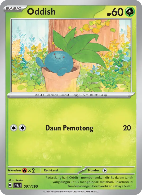 Oddish card image