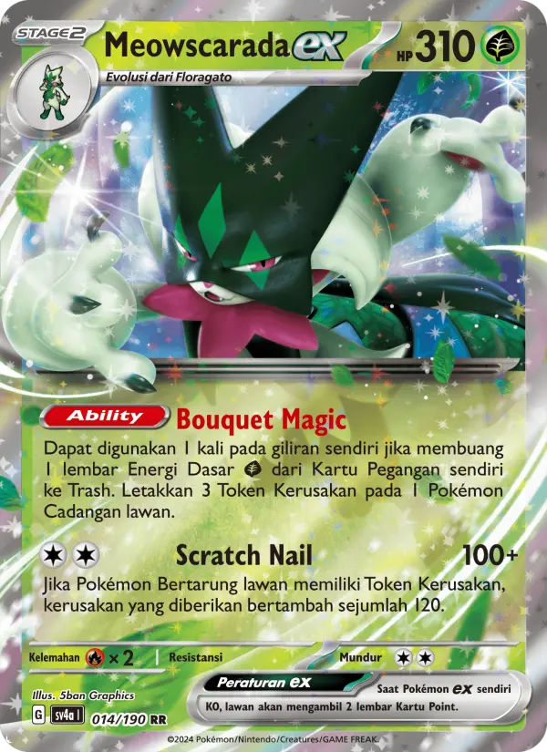 Meowscarada ex card image