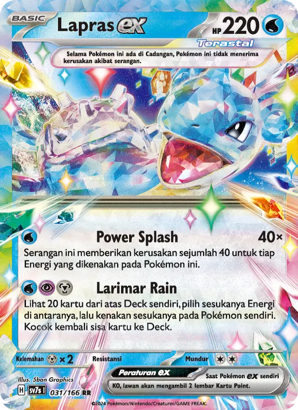 Lapras ex card image
