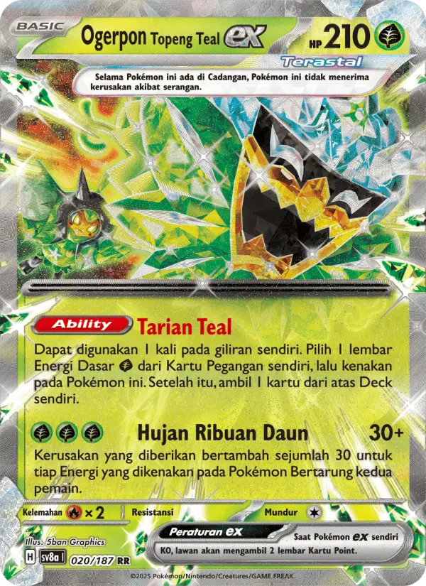 Ogerpon Topeng Teal ex card image