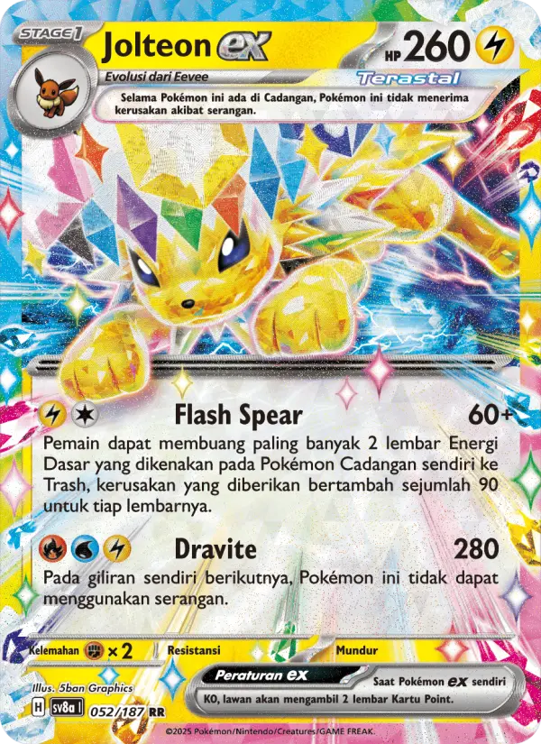 Jolteon ex card image