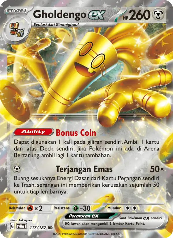 Gholdengo ex card image