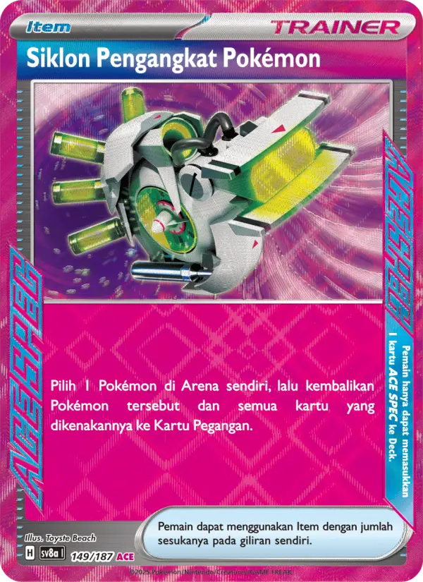 Siklon Pengangkat Pokémon card image