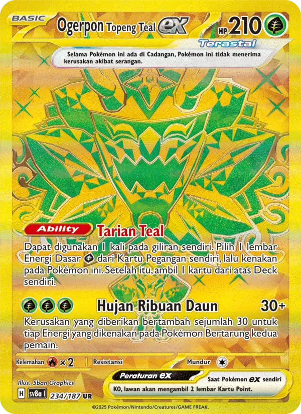 Ogerpon Topeng Teal ex card image