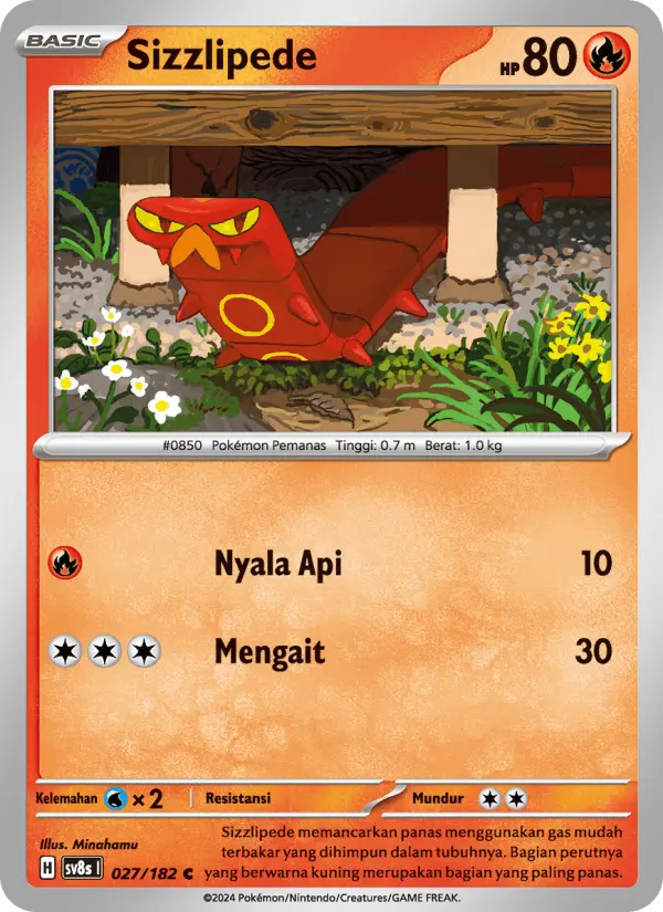 Sizzlipede card image