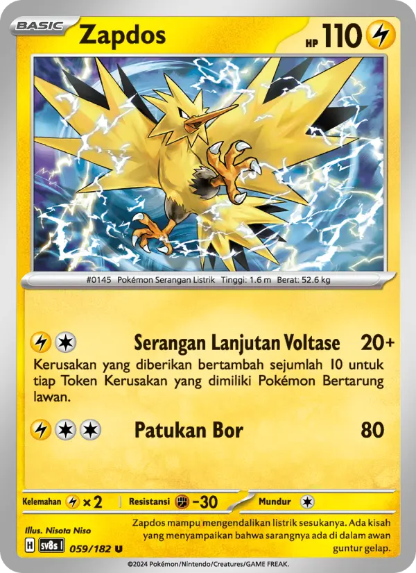 Zapdos card image