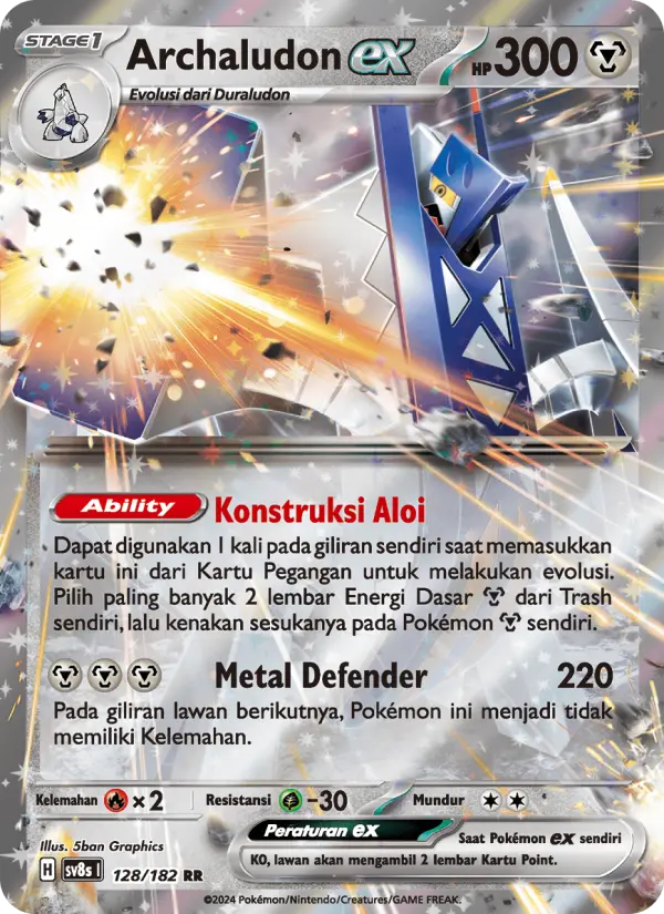 Archaludon ex card image