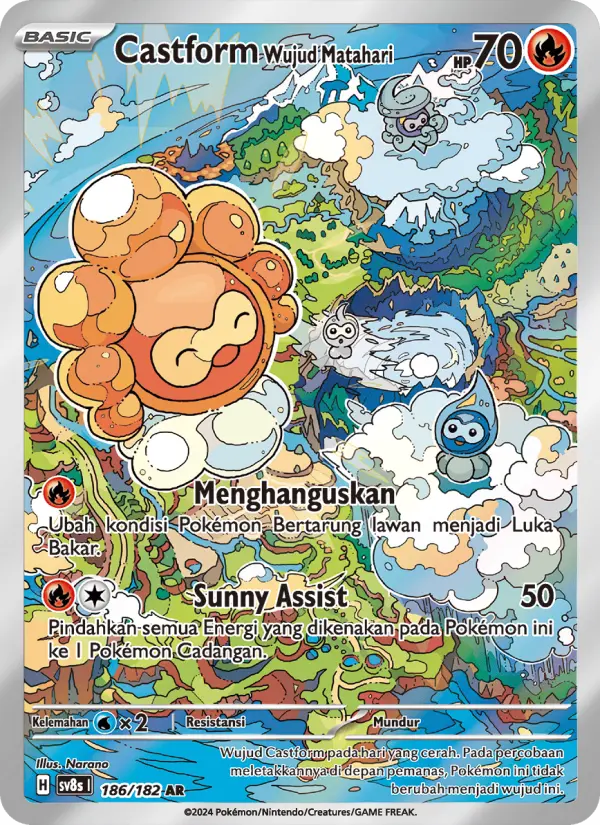 Castform Wujud Matahari card image