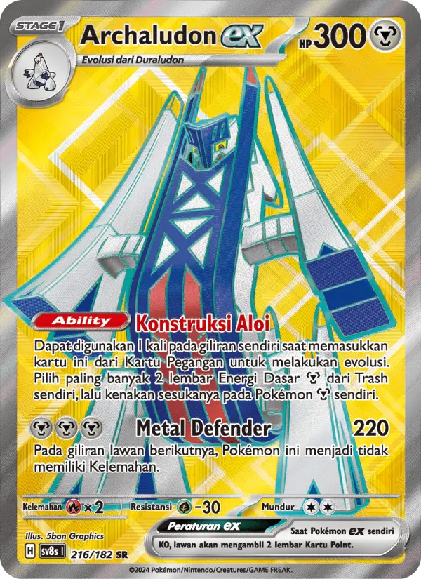 Archaludon ex card image