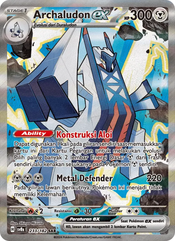 Archaludon ex card image