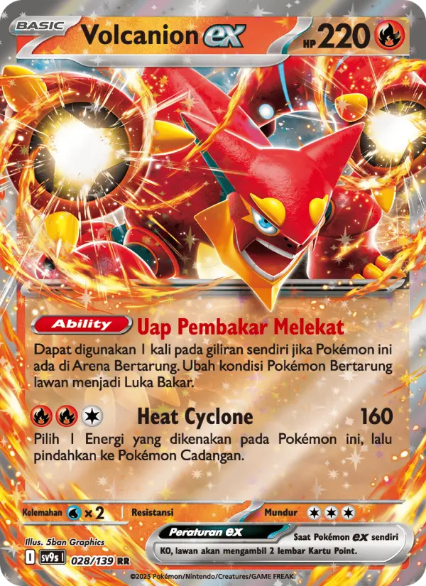 Volcanion ex card image