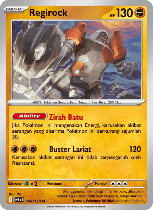 Regirock card image