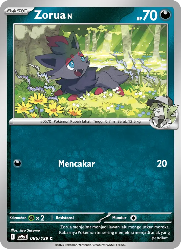 Zorua <N> card image