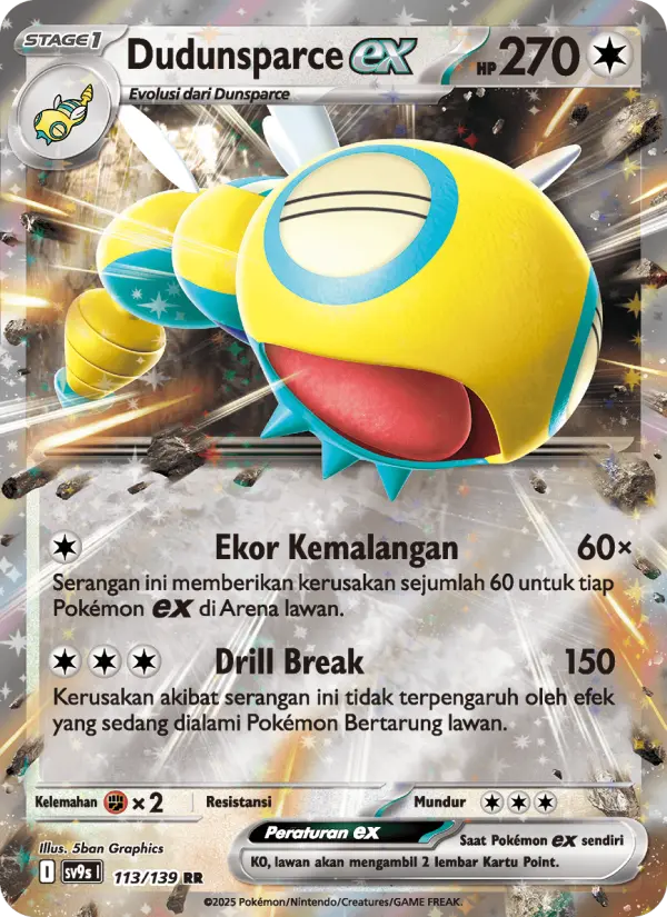 Dudunsparce ex card image