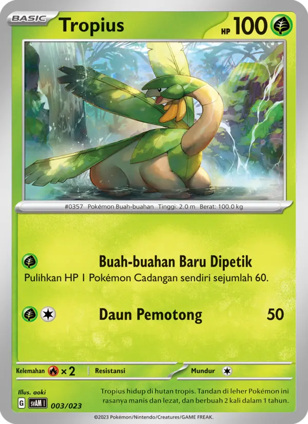 Tropius card image