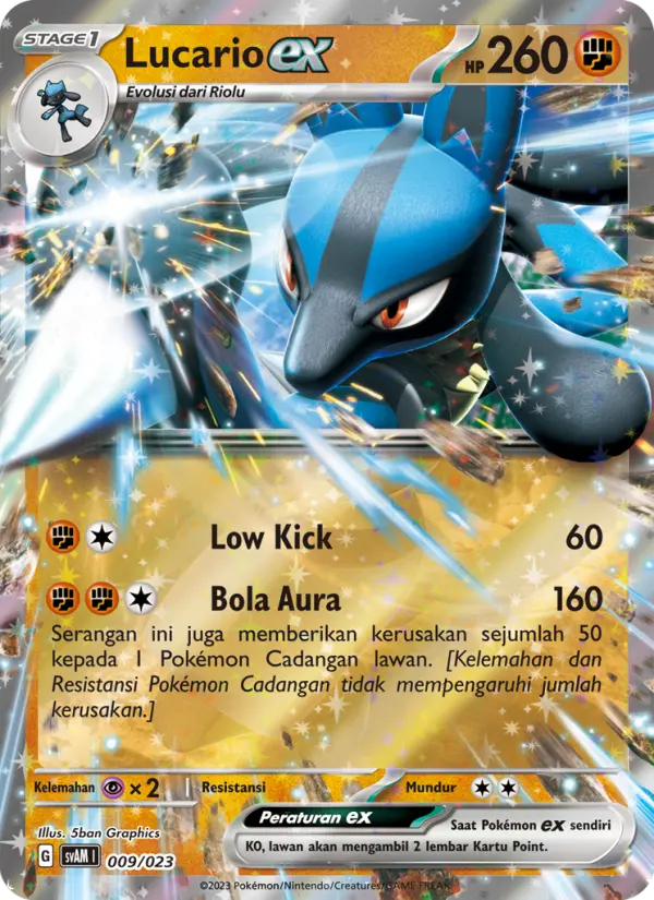 Lucario ex card image