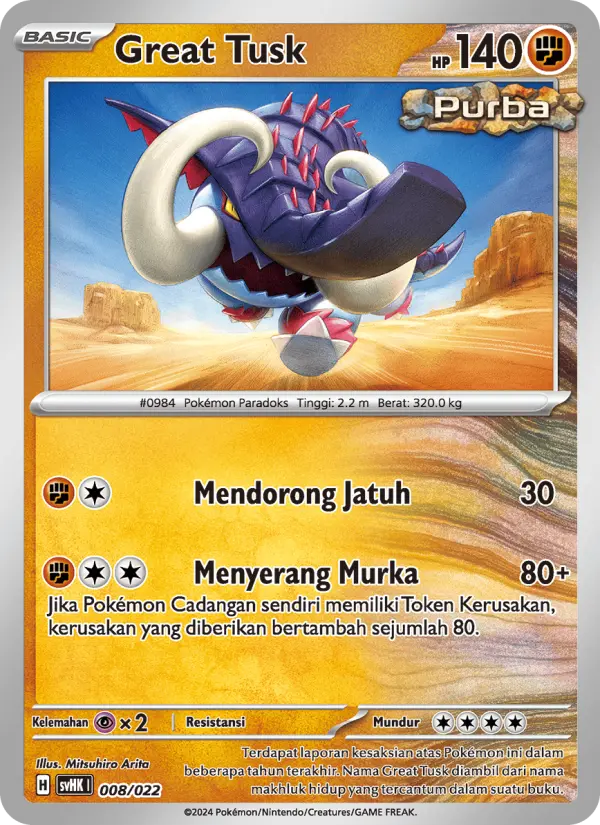 Great Tusk Pokemon card