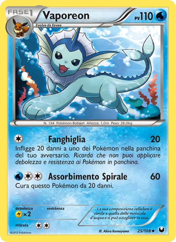 Vaporeon card image
