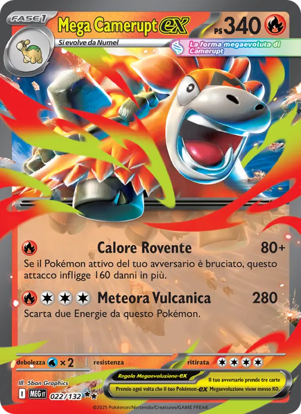 Mega Camerupt ex (Italian)