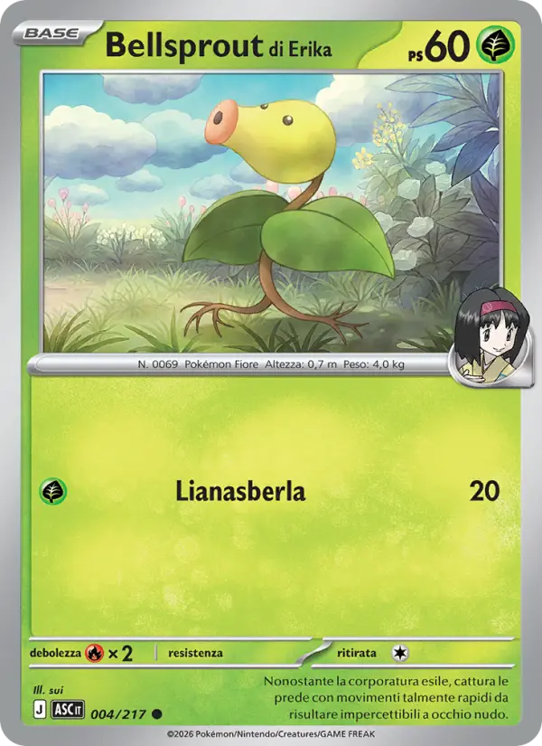 Bellsprout di Erika card image