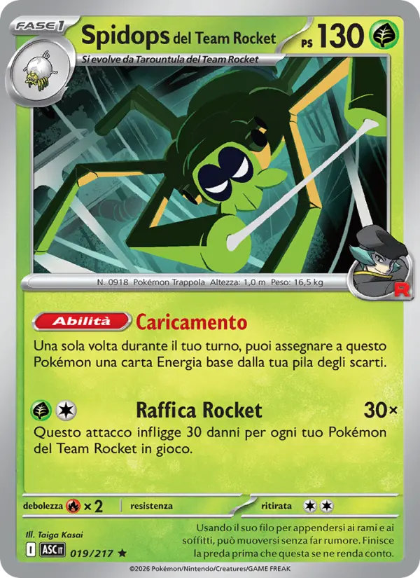 Spidops del Team Rocket card image