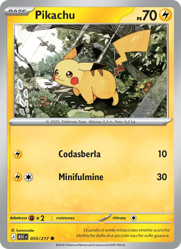 Pikachu card image