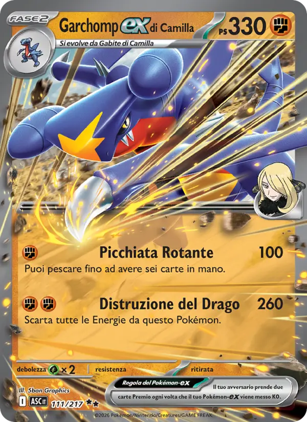 Garchomp-ex di Camilla card image