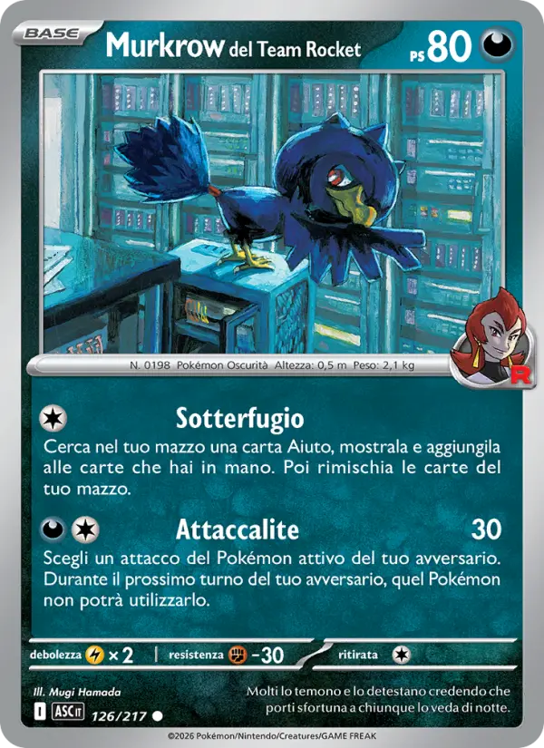 Murkrow del Team Rocket card image