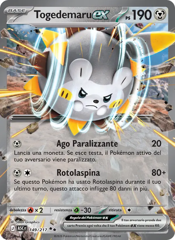Togedemaru-ex card image