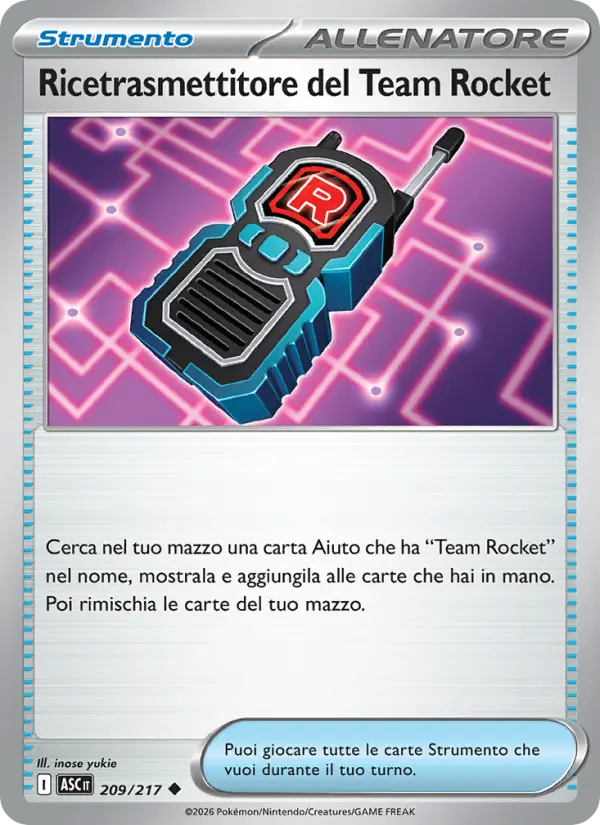 Ricetrasmettitore del Team Rocket card image