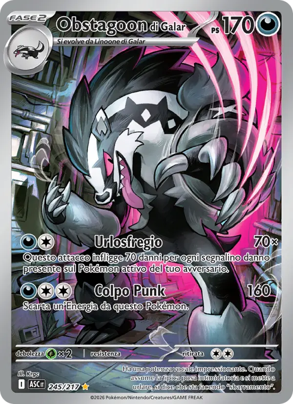 Obstagoon di Galar card image