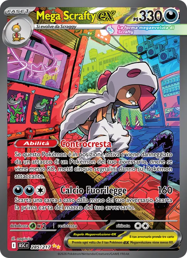 Mega Scrafty-ex card image