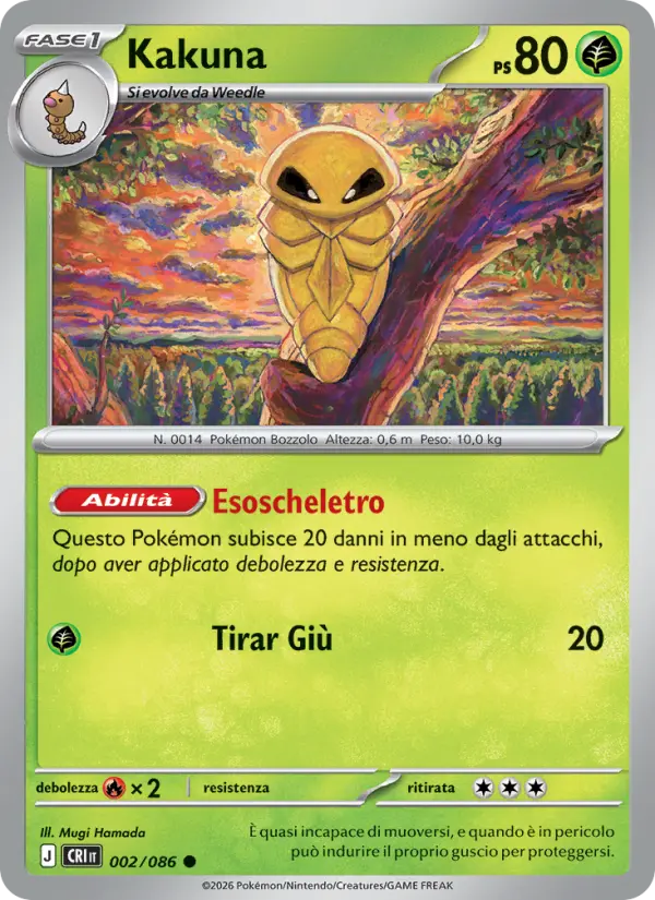 Kakuna Pokemon card