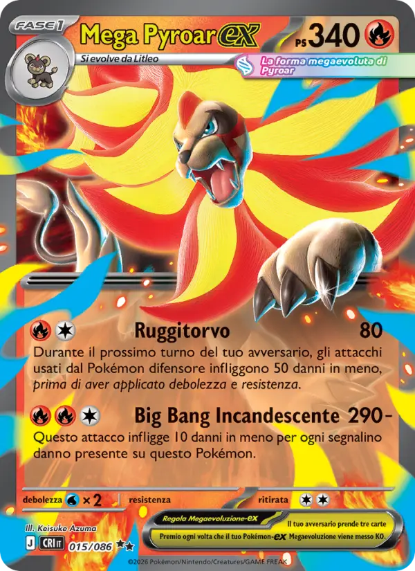 Mega Pyroar-ex card image