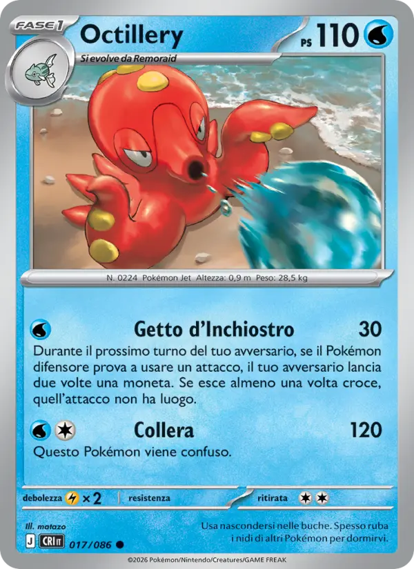 Octillery Pokemon card