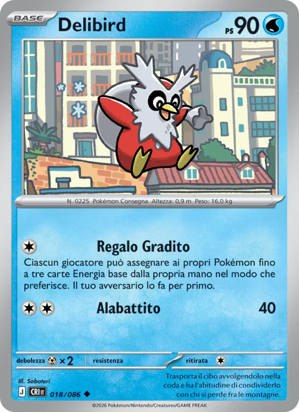 Delibird Pokemon card