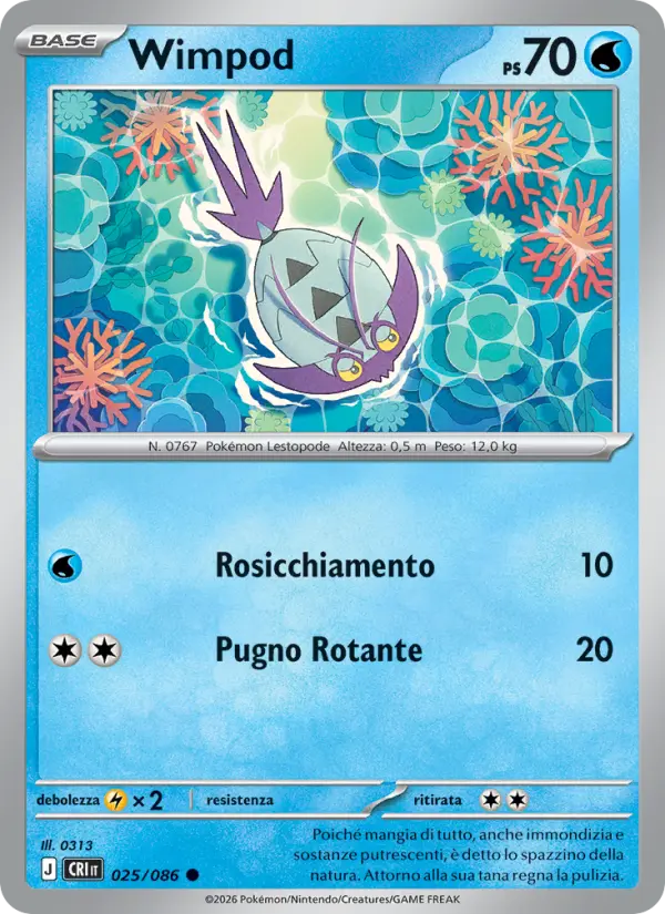 Wimpod Pokemon card