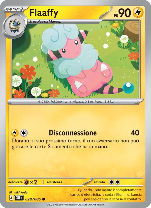Flaaffy Pokemon card