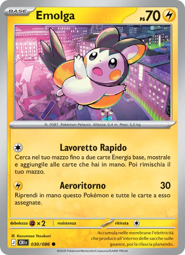 Emolga Pokemon card