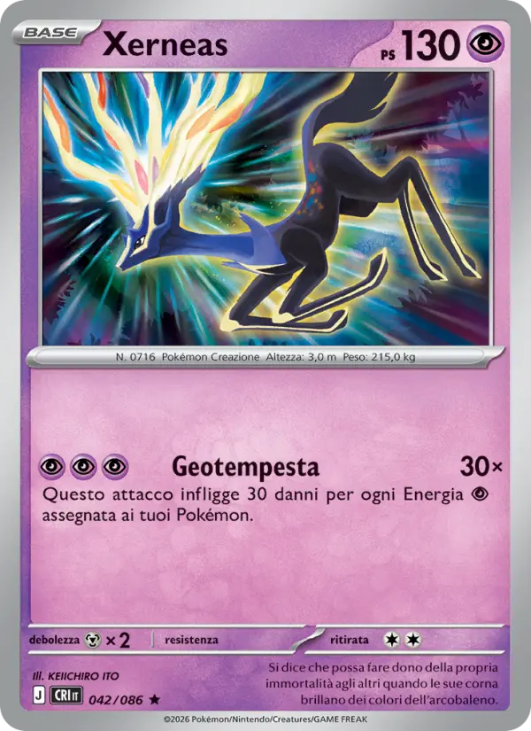 Xerneas Pokemon card