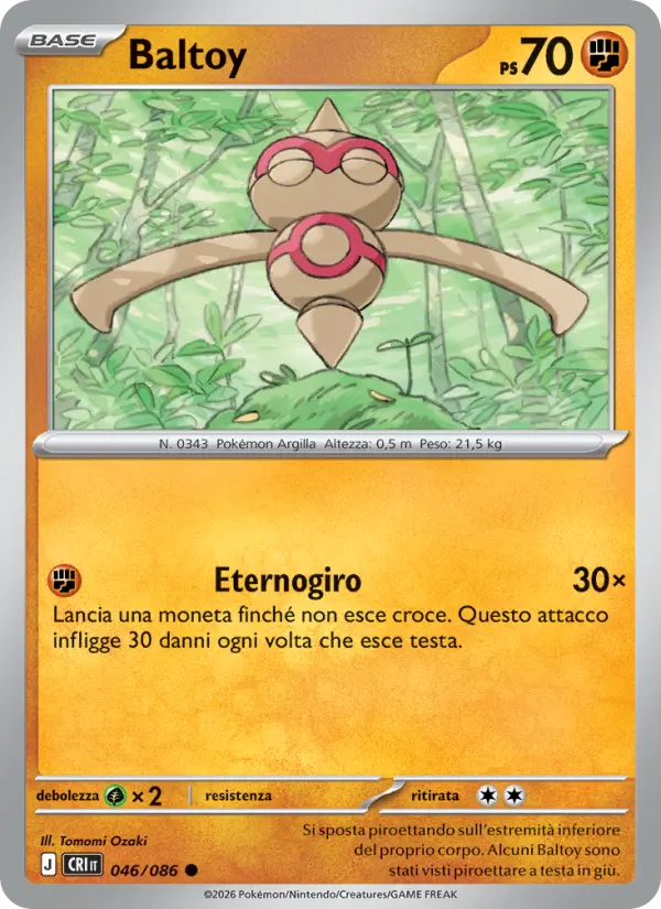 Baltoy Pokemon card