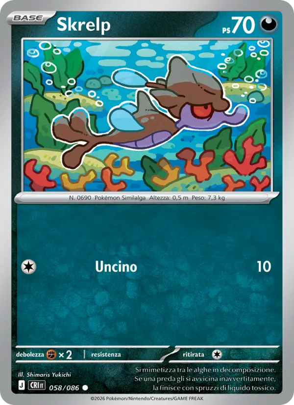 Skrelp Pokemon card