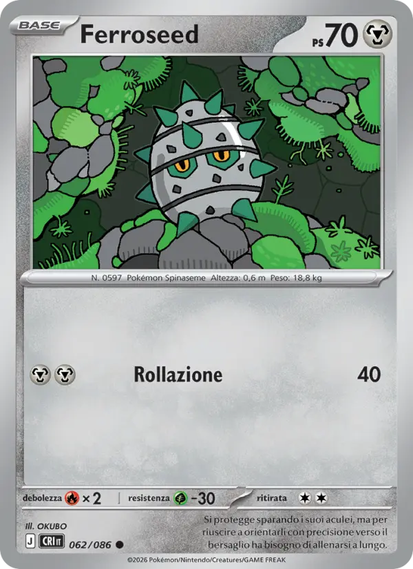Ferroseed Pokemon card