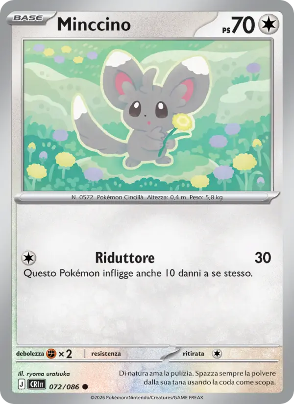 Minccino Pokemon card