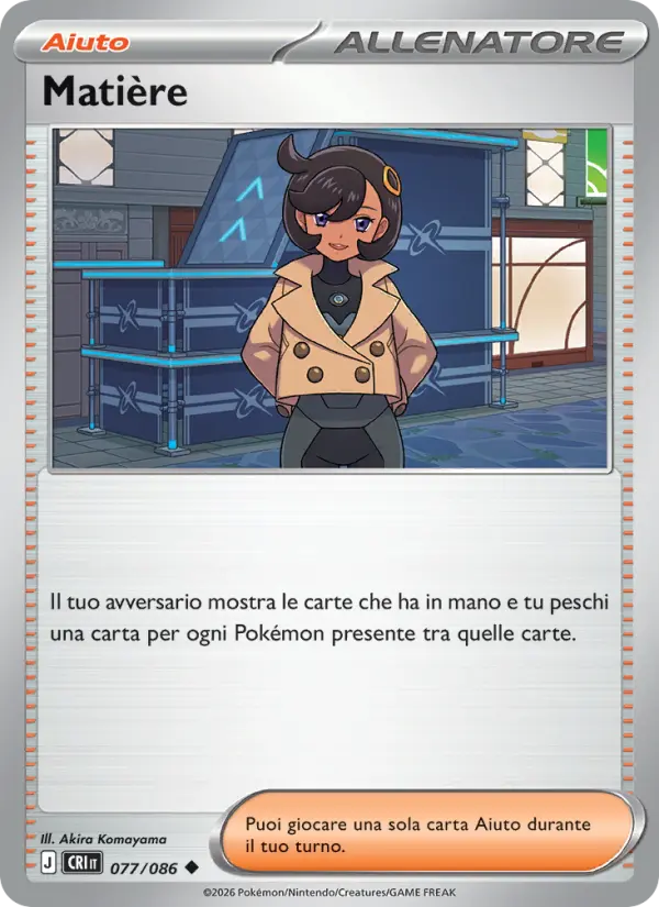 Matière Pokemon card