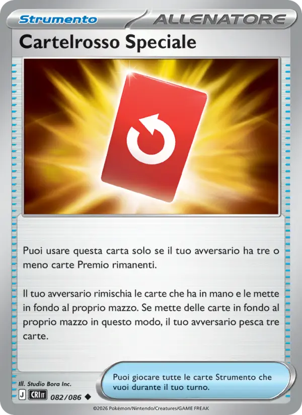 Cartelrosso Speciale Pokemon card