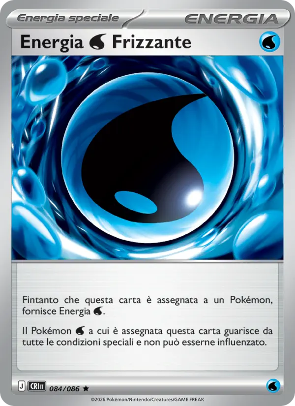 Energia Water Frizzante Pokemon card